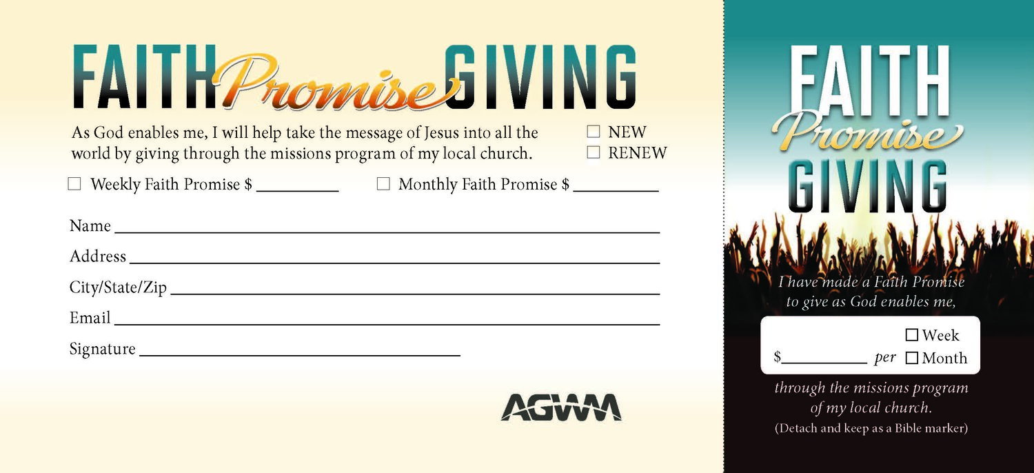 2021 Faith Promises Maranatha Assembly of God